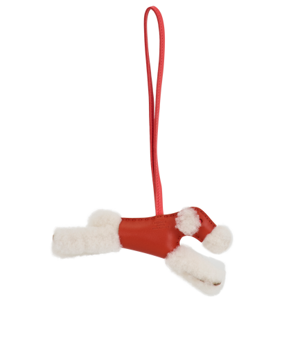 Hermes Budy Charm, &pound;320, Accessories, Orange, Leather/Shearling, Front view